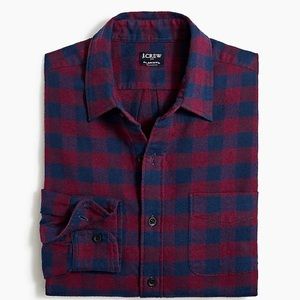J. Crew classic fit. Long sleeve. Flannel. NWT